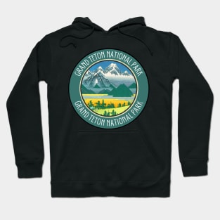 Beautiful Green Grand Teton National Park Hoodie